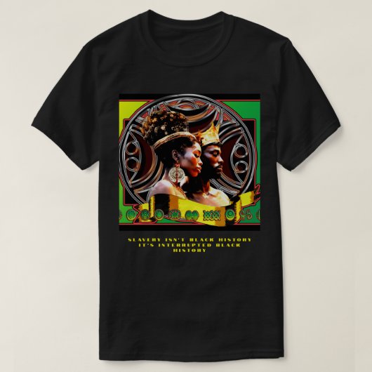 Afrikaanse koning en koningin t-shirt (Design voorkant)