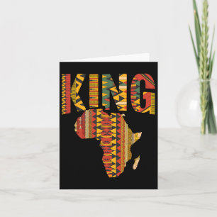 Afrikaanse Koning Kaart Kente Design Black Pride M