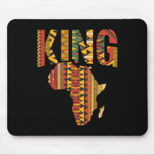 Afrikaanse Koning Kaart Kente Design Black Pride M Muismat