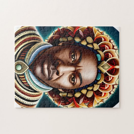 Afrikaanse Koning Legpuzzel (Horizontaal)