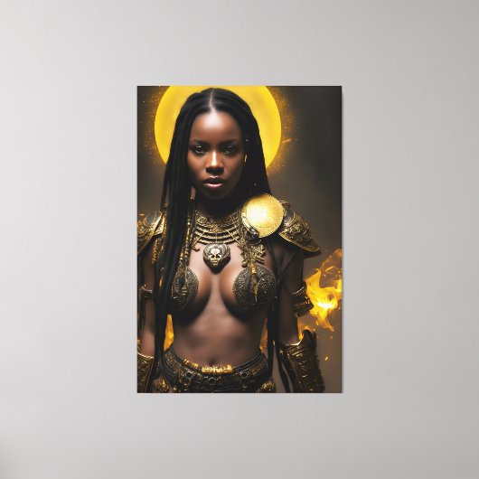 Afrikaanse koningin 019 canvas afdruk (Voorkant)