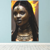 Afrikaanse koningin 024 canvas afdruk (Insitu (Houten vloer))
