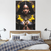 Afrikaanse koningin 031 canvas afdruk (Insitu (Slaapkamer))