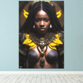 Afrikaanse koningin 031 canvas afdruk (Insitu (Houten vloer))