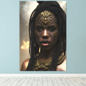 Afrikaanse koningin 033 canvas afdruk (Insitu (Houten vloer))