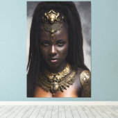 Afrikaanse koningin 036 canvas afdruk (Insitu (Houten vloer))