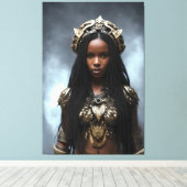 Afrikaanse koningin 067 canvas afdruk (Insitu (Houten vloer))