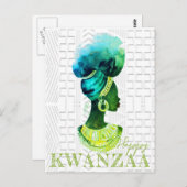 Afrikaanse koningin briefkaart (Voorkant / Achterkant)