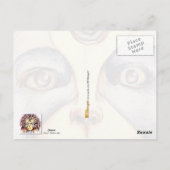 Afrikaanse koningin briefkaart (Achterkant)