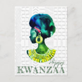 Afrikaanse koningin briefkaart (Voorkant)