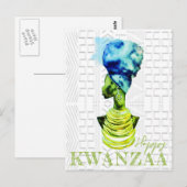 Afrikaanse koningin briefkaart (Voorkant / Achterkant)