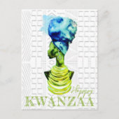 Afrikaanse koningin briefkaart (Voorkant)