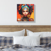 Afrikaanse Koningin Canvas Afdruk (Insitu (Slaapkamer))