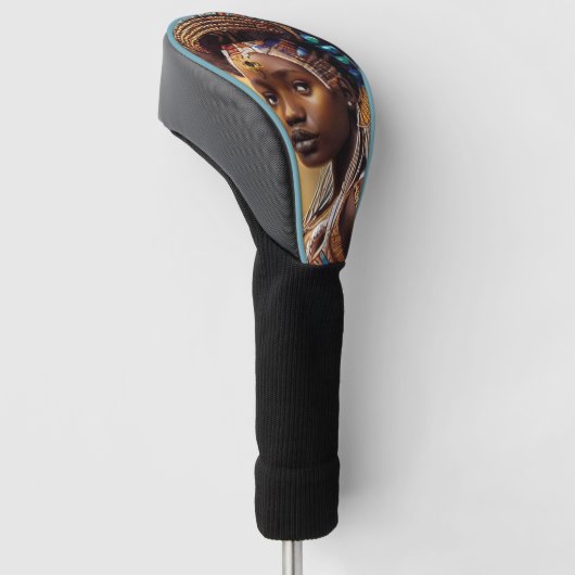 Afrikaanse koningin- golfheadcover (Schuin)