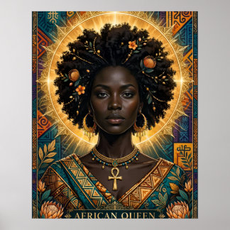 Afrikaanse Koningin Halo Poster