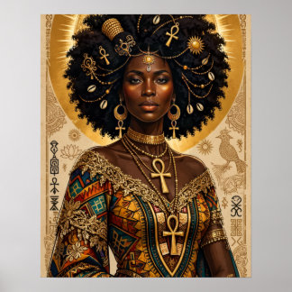Afrikaanse Koningin Halo Poster
