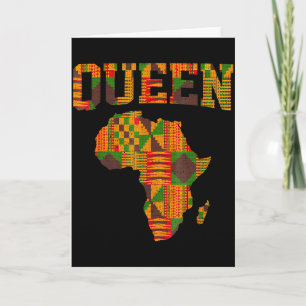 Afrikaanse Koningin Kunst Voor Vrouwen Meisjes Ken Kaart