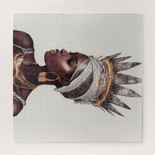 Afrikaanse koningin legpuzzel (Horizontaal)