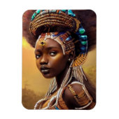 Afrikaanse koningin- magneet (Verticaal)