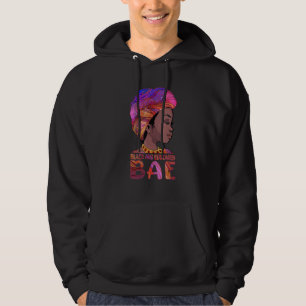 Afrikaanse Koningin Meisjes BAE Zwart Opgeleid Zwa Hoodie