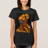 Afrikaanse koningin Melanin T-shirt (Voorkant)