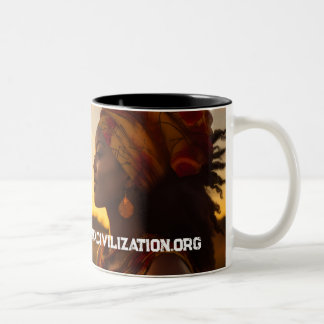 AFRIKAANSE KONINGIN OP DE AFRIKAANSE VLAKTE TWEEKLEURIGE KOFFIEMOK
