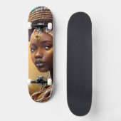 Afrikaanse koningin- persoonlijk skateboard (Voorkant)