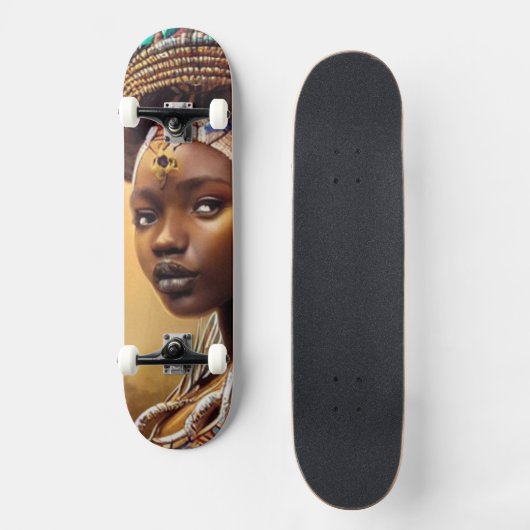 Afrikaanse koningin- persoonlijk skateboard (Voorkant)