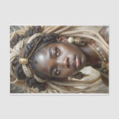 Afrikaanse Koningin Regal Style Bold Art Decoupage Tissuepapier (Voorkant)