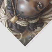 Afrikaanse Koningin Regal Style Bold Art Decoupage Tissuepapier (Detail)