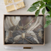 Afrikaanse Koningin Regal Style Bold Art Decoupage Tissuepapier (Geschenk)