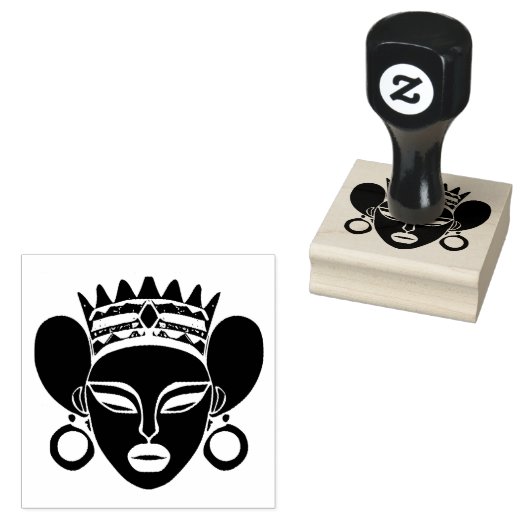 Afrikaanse koningin rubberstempel (Gestempeld)