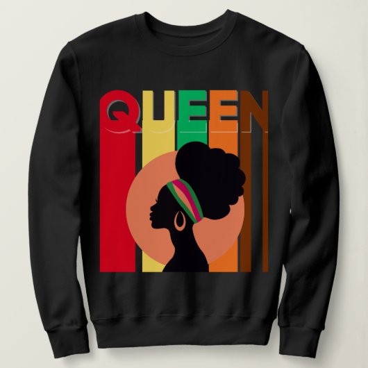 Afrikaanse koningin sweatshirt voor vrouwen (Design voorkant)
