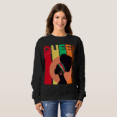 Afrikaanse koningin sweatshirt voor vrouwen (Voorkant volledig)