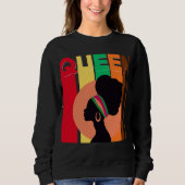Afrikaanse koningin sweatshirt voor vrouwen (Voorkant)