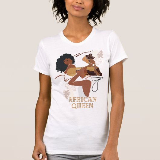 Afrikaanse koningin T-shirt (Voorkant)