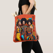 Afrikaanse koningin tote bag (Dichtbij)