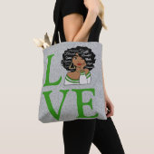 Afrikaanse koningin tote bag (Dichtbij)