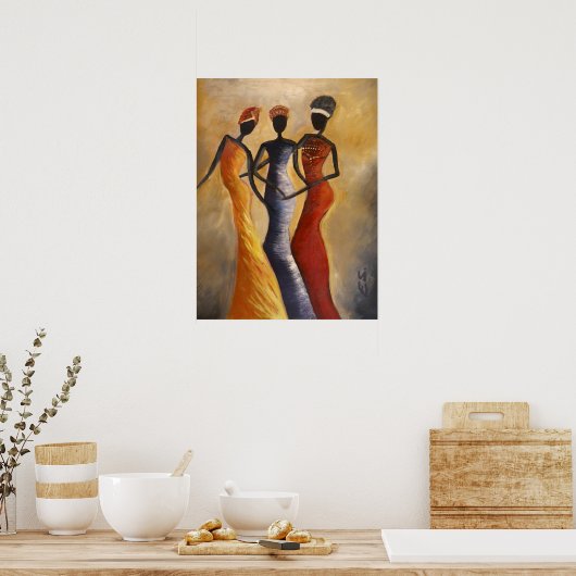 Afrikaanse koninginnen poster (Keuken)