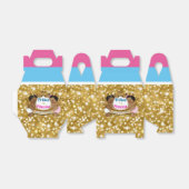 Afrikaanse koninklijke geslacht onthullen gouden g bedankdoosjes (Uitgevouwen)