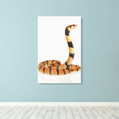 Afrikaanse koraalslang (Aspidelaps lubricus) Canvas Afdruk (Insitu (Houten vloer))