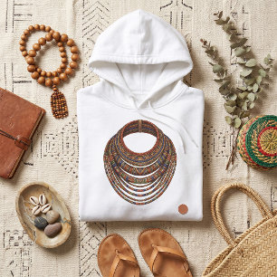 Afrikaanse kralen kraag ketting Tribal Hoodie