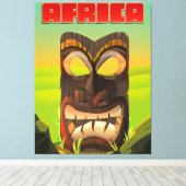 Afrikaanse kroonkop canvas afdruk (Insitu (Houten vloer))