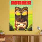 Afrikaanse kroonkop canvas afdruk (Insitu (Woonkamer))
