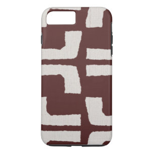Afrikaanse kruidenmoeddoek Witte rode linnen blik Case-Mate iPhone Case