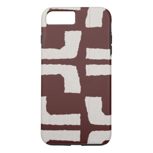 Afrikaanse kruidenmoeddoek Witte rode linnen blik Case-Mate iPhone Case (Achterkant)