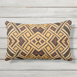 Afrikaanse Kuba Collage Lumbar Pillow Buitenkussen