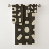 Afrikaanse Kuba Mud cloth Bad Handdoek (Insitu)