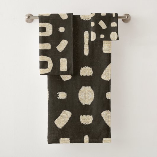 Afrikaanse Kuba Mud cloth Bad Handdoek (Insitu)