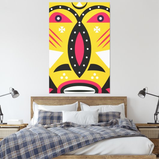 Afrikaanse Kuba-stam Canvas Afdruk (Insitu (Slaapkamer))